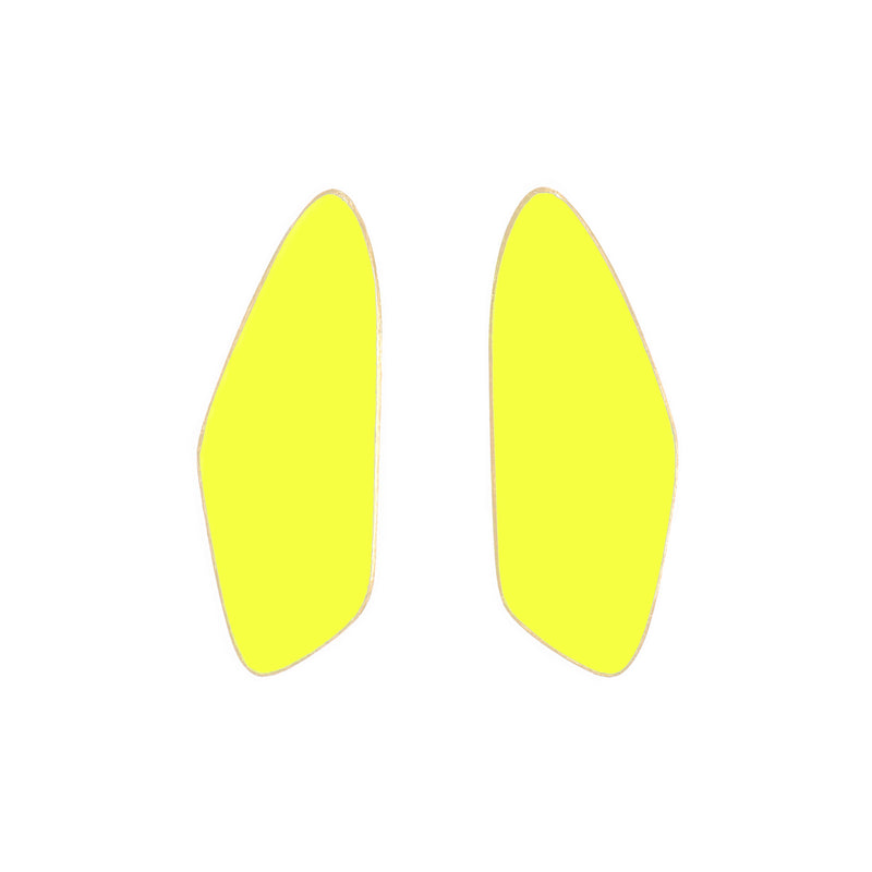 Leaves Small Earrings "Sulfur Yellow"
