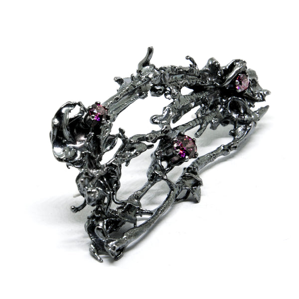 Brooch "Mossi" with Cubic Zirconia