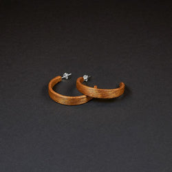 Hoop Earrings "Mahogany" M