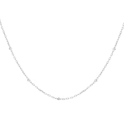 Minimal Silver Bead Necklace