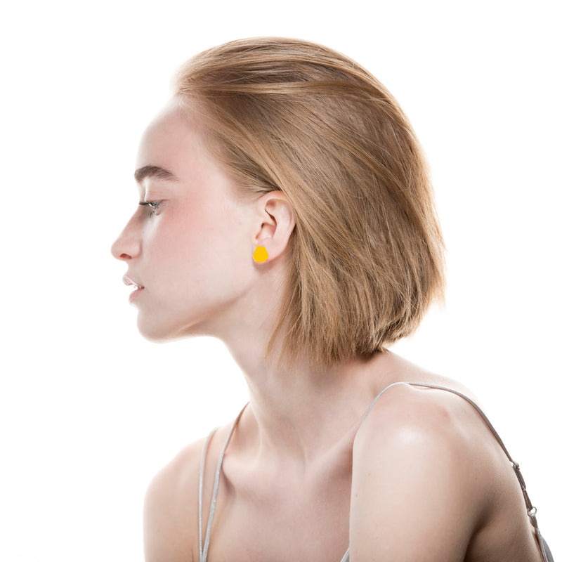 Earrings Mini "Traffic Yellow"