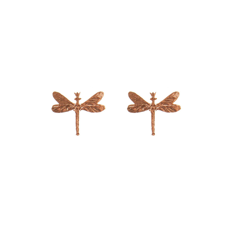 Rose Dragonfly Earrings