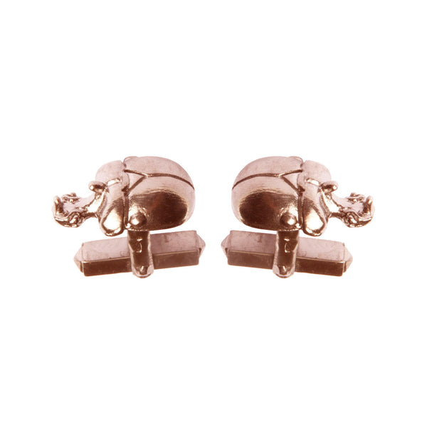 Rose Gold Scarab Cufflinks "NEFFI"