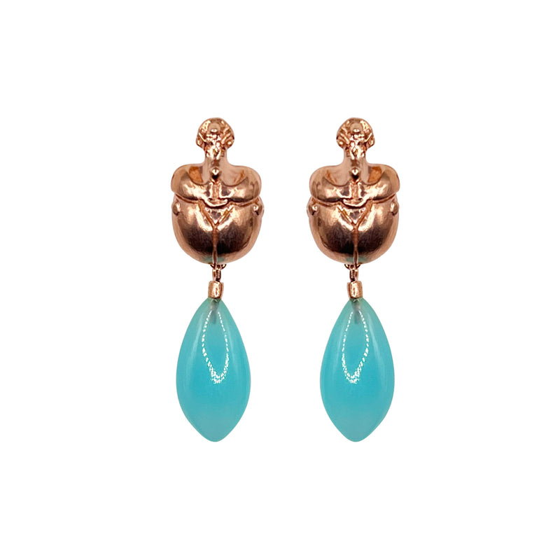 Iris Scarab Earrings "NEFFI"