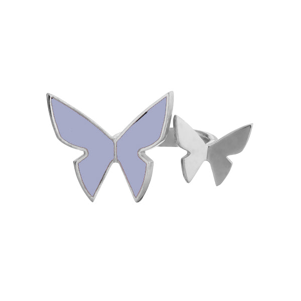 Les Papillons kahe liblikaga sõrmus "Lavendel"