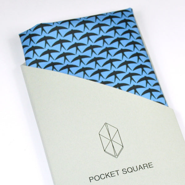 Pocket Square "Blue+black"