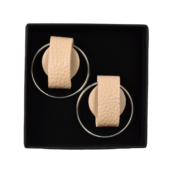 Mini Earrings "LUCE" Beige