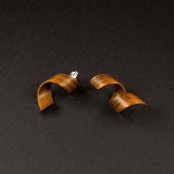 Spiral Earrings "Rosewood"