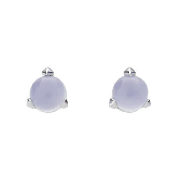 BONES Mini Earrings Lavender Chalcedony