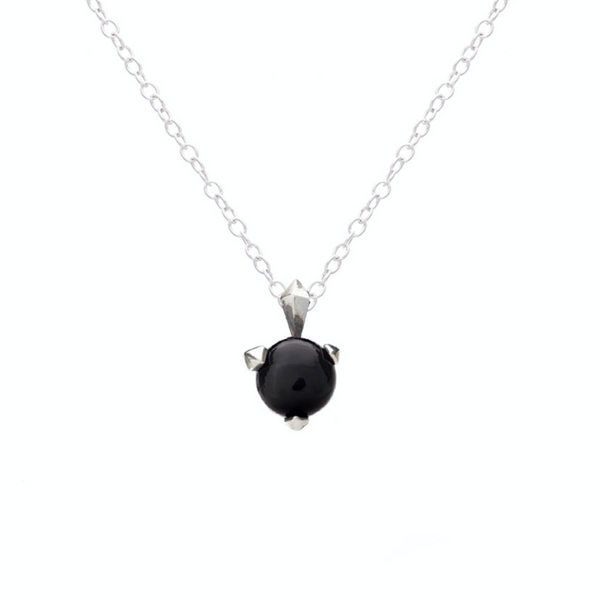 BONES Necklace With Black Onyx