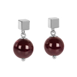 Earrings Solid Garnet