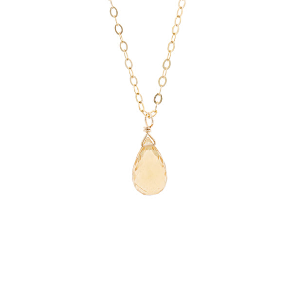 Drop Necklace Beer Quartz