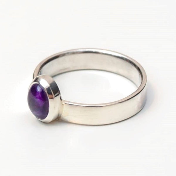 Off Centre Amethyst Ring - Ehestu's Special Edition