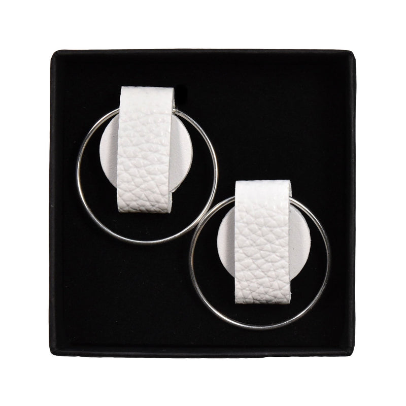 Mini Earrings "LUCE" White