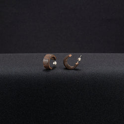 Hoop Earrings "Wenge" XS