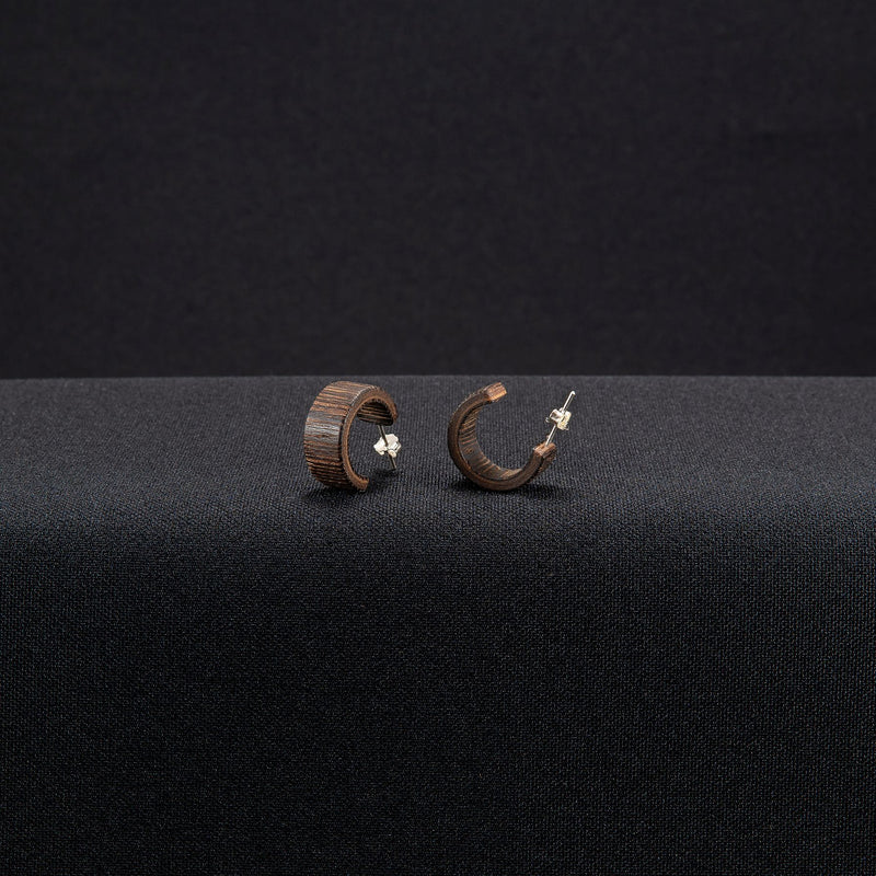 Hoop Earrings "Wenge" XS