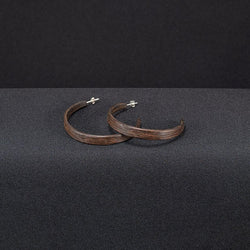 Hoop Earrings "Wenge" L