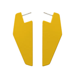 Earrings Wings "Traffic Yellow"