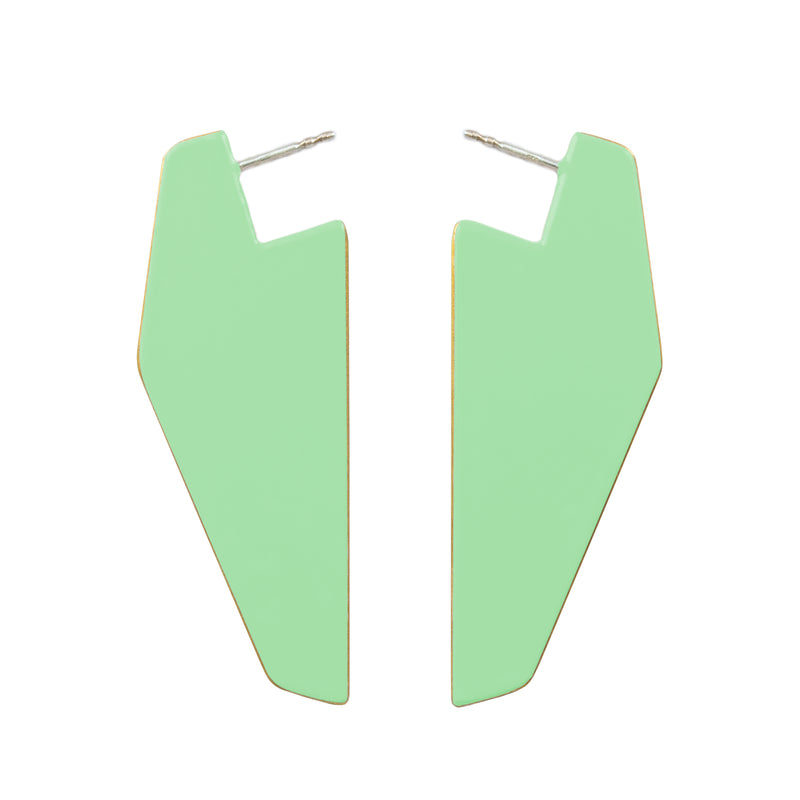 Earrings Wings "Pastel Green"