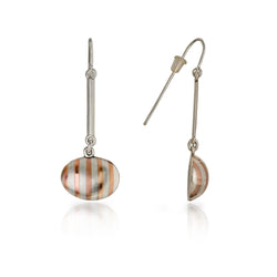 Earrings "Copper Stripe"