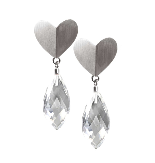 Cold Love Heart Earrings