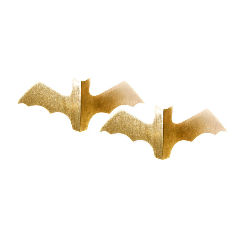 Gold Bat Earrings