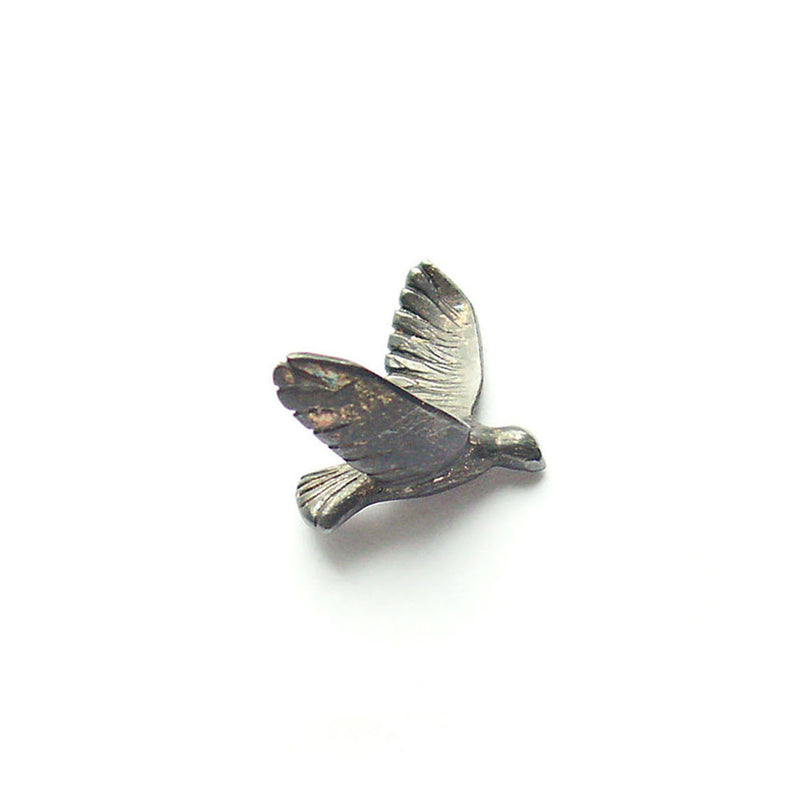 Bird Pin "Silver Black"
