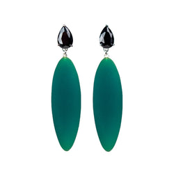 Nymphe Earrings "Ocean Green"
