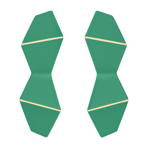 Double Folded Signal Green