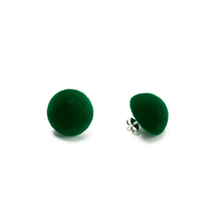 Plüsch Earrings "Forest Green" S