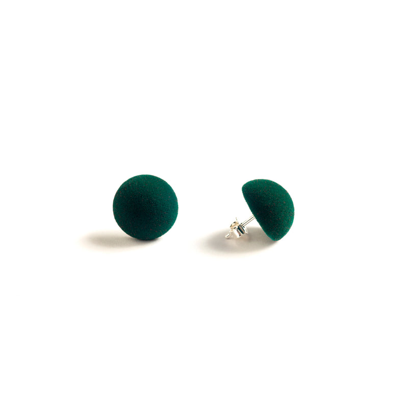Plüsch Earrings "Forest Green" XS