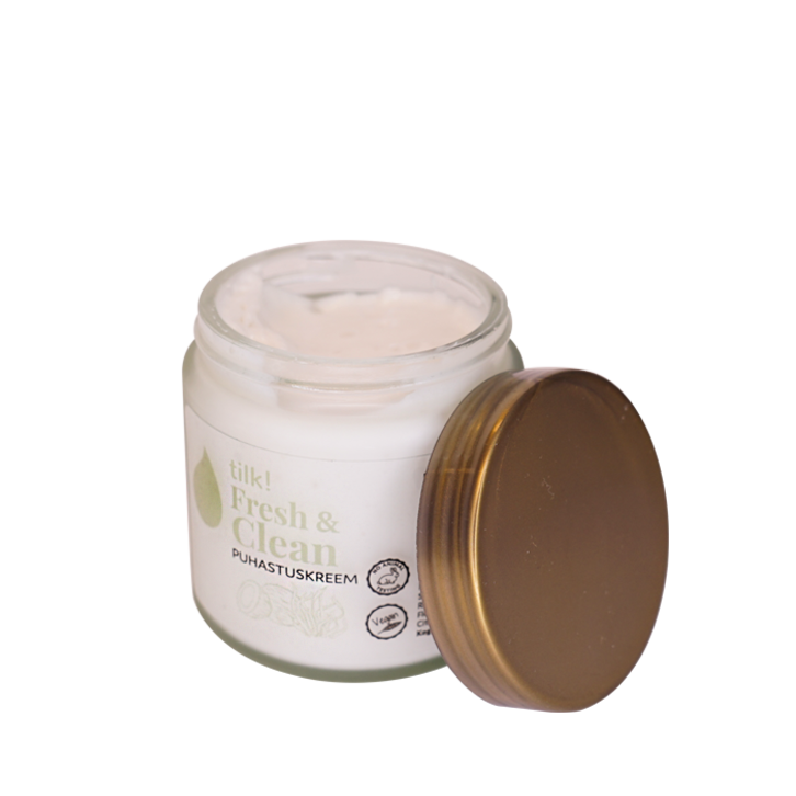 Fresh & Clean a gentle and refreshing cleansing cream with probiotics for the face