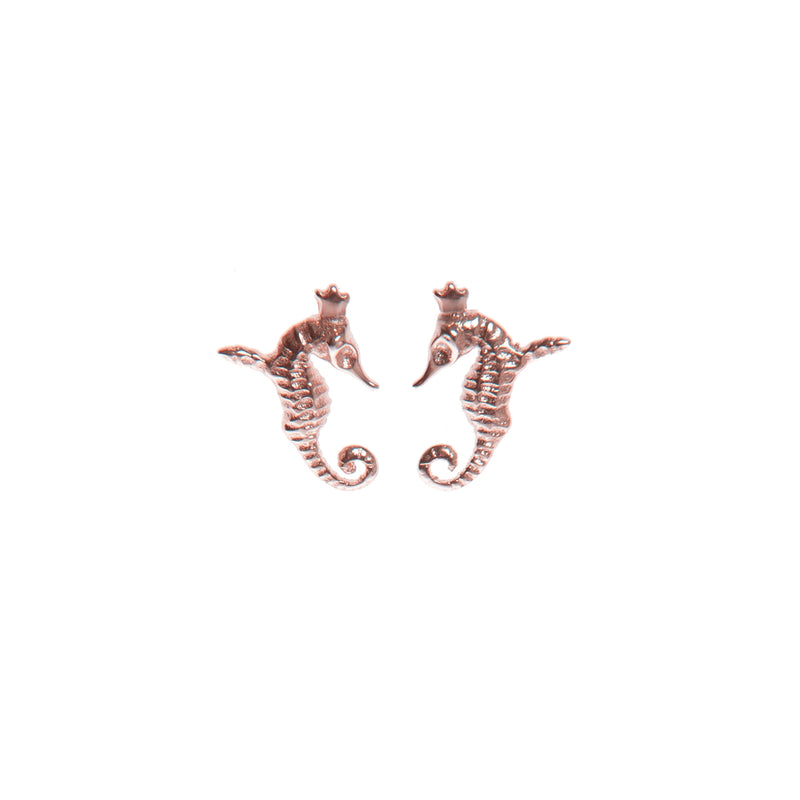 HIPPO COUTURE Earrings "Mini Hippocamp Rose"