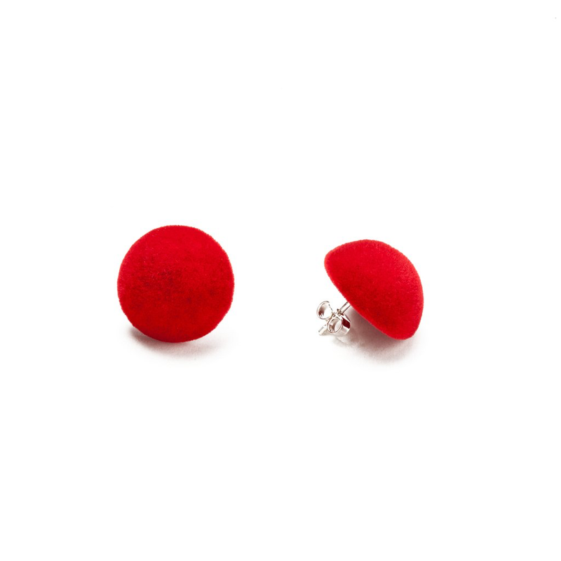 Plüsch Earrings "Red Lipstick" S