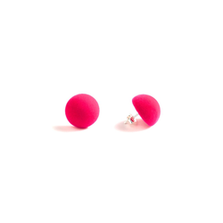 Plüsch Earrings "Neon Pink" XS