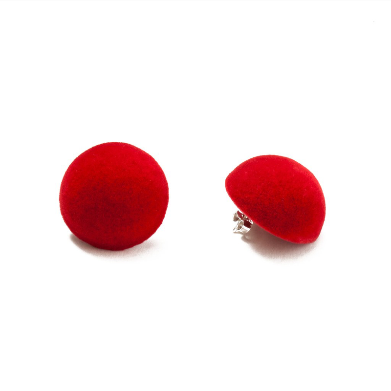Plüsch Earrings "Red Lipstick" M