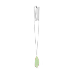 Leaves Small Necklace "Pastel Green"
