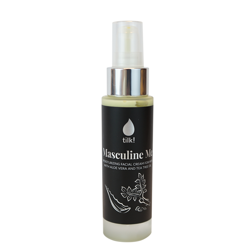 Masculine Me moisturising cream for men with Aloe vera and tea tree oil
