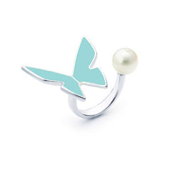 Les Papillons Turquoise Ring "Pearl"