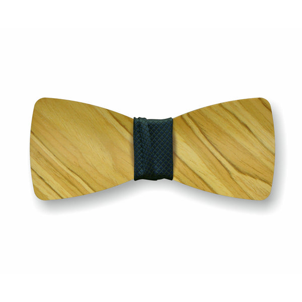 Wooden Bow Tie "Olive+Black"