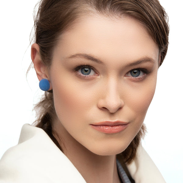 Plüsch Earrings "Cornflower" XS