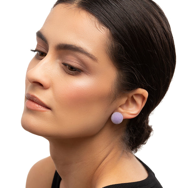 Plüsch Earrings "Lilac" XS