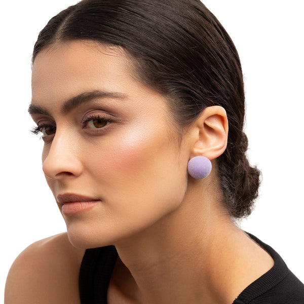 Plüsch Earrings "Lilac" S