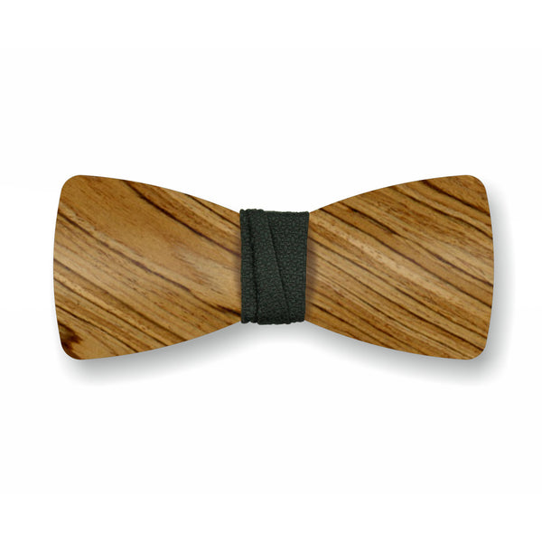 Wooden Bow Tie "Smoked+Black"