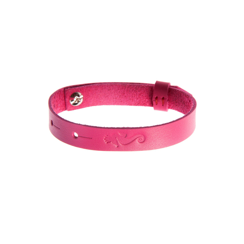 Get Lucky Leather Bracelet "Pink"