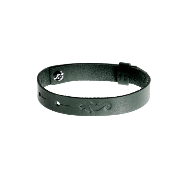 Get Lucky Leather Bracelet "Dark Green"