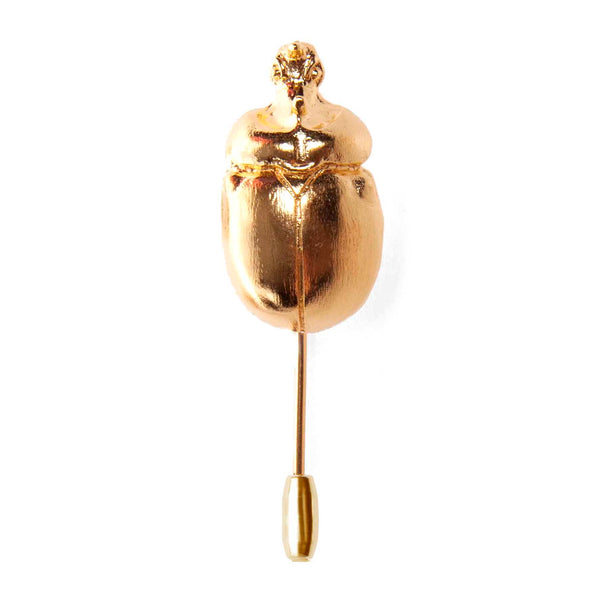 Gold Scarab Pin