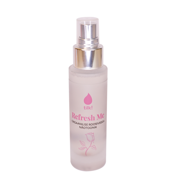 Refresh Me facial toner with probiotics and organic rose water