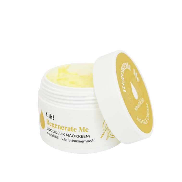 Regenerate Me face cream with carrot oil for normal and combination skin