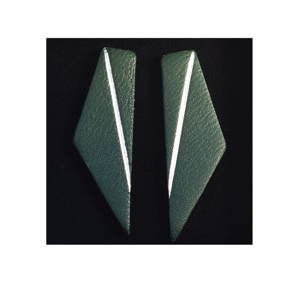 Mini Earrings "WING" Green